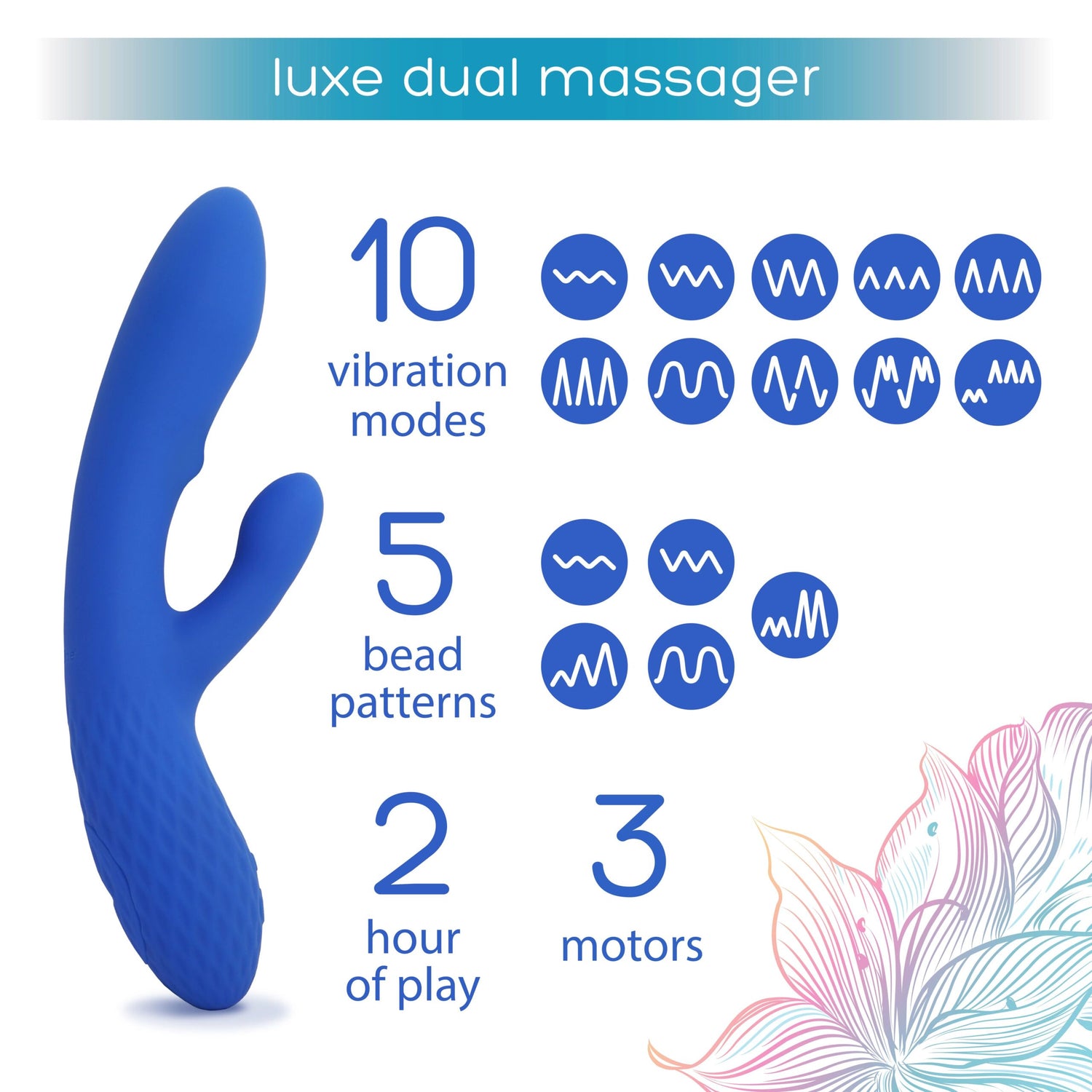 plusOne® Luxe Dual Massager